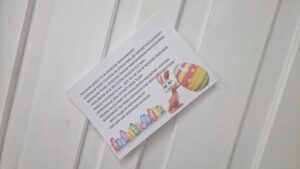Read more about the article Zabezpieczone: WIELKANOCNY ZAJĄCZEK I SZUKANIE JAJEK